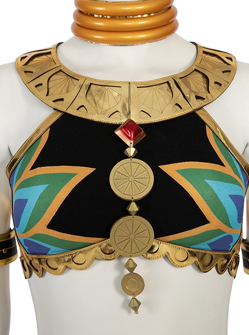 The Legend Of Zelda Tears Of The Kingdom MakeelaRiju Halloween Cosplay Costume Set Without Shoes