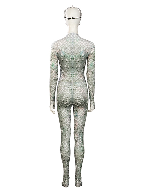 Aquaman And The Lost Kingdom Atlanna Queen Halloween Bodysuit Tiara Headgear Cosplay Costume