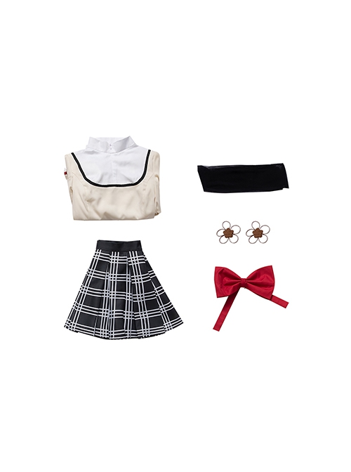 Puella Magi Madoka Magica School Uniforms Mami Tomoe Halloween Cosplay Costume Updated Version Full Set