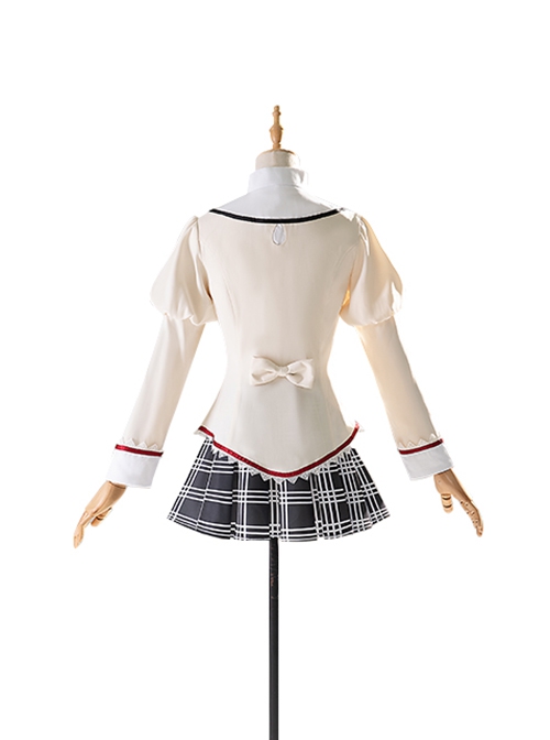 Puella Magi Madoka Magica School Uniforms Mami Tomoe Halloween Cosplay Costume Updated Version Full Set