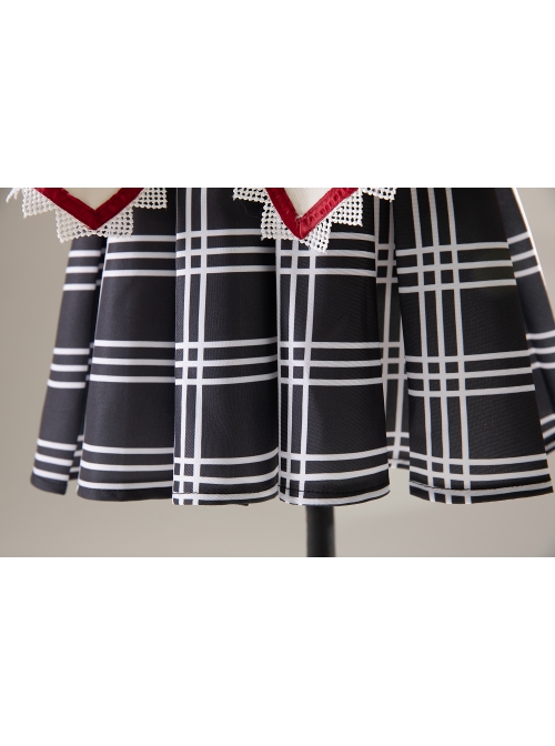Puella Magi Madoka Magica School Uniforms Mami Tomoe Halloween Cosplay Costume Updated Version Full Set