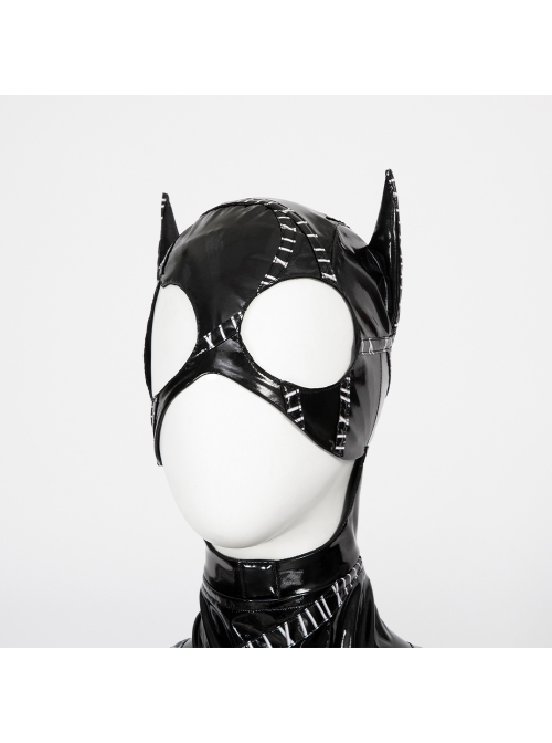 Batman Returns 1992 Catwoman Selina Kyle Halloween Cosplay Costume Set Without Boots Without Props