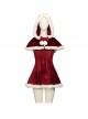 Movie Love Actually Retro Style Christmas Red Dress Suit Halloween Cosplay Costume Set Without Shoes