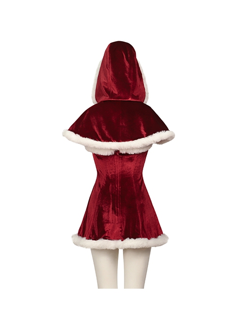 Movie Love Actually Retro Style Christmas Red Dress Suit Halloween Cosplay Costume Set Without Shoes