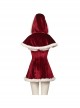 Movie Love Actually Retro Style Christmas Red Dress Suit Halloween Cosplay Costume Set Without Shoes