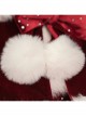 Movie Love Actually Retro Style Christmas Red Dress Suit Halloween Cosplay Costume Set Without Shoes