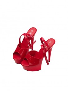 Movie Love Actually Retro Style Christmas Red Suit Halloween Cosplay Accessories Red High Heel Shoes