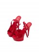 Movie Love Actually Retro Style Christmas Red Suit Halloween Cosplay Accessories Red High Heel Shoes