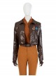 Star Wars Spin-Off TV Drama Ahsoka Sabine Wren Halloween Cosplay Accessories Brown Leather Coat