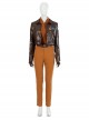 Star Wars Spin-Off TV Drama Ahsoka Sabine Wren Halloween Cosplay Accessories Brown Leather Coat