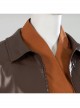 Star Wars Spin-Off TV Drama Ahsoka Sabine Wren Halloween Cosplay Accessories Brown Leather Coat