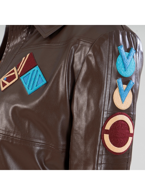 Star Wars Spin-Off TV Drama Ahsoka Sabine Wren Halloween Cosplay Accessories Brown Leather Coat
