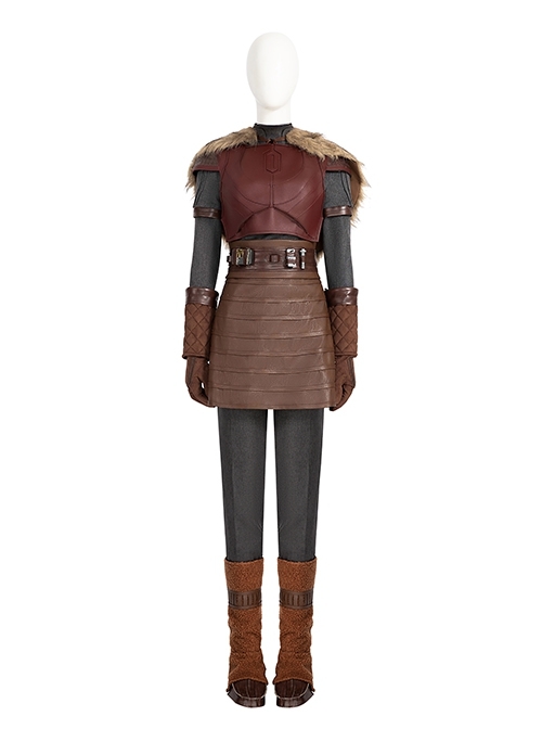 The Mandalorian The Armorer Halloween Cosplay Costume Set Without Helmet