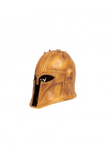 The Mandalorian The Armorer Halloween Cosplay Accessories Yellow Helmet