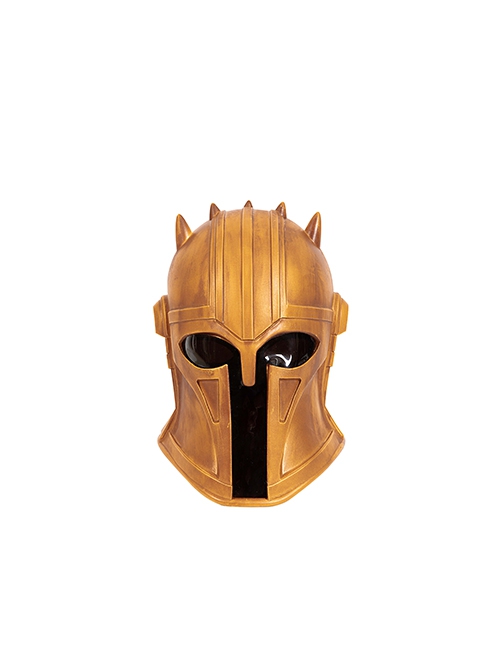 The Mandalorian The Armorer Halloween Cosplay Accessories Yellow Helmet