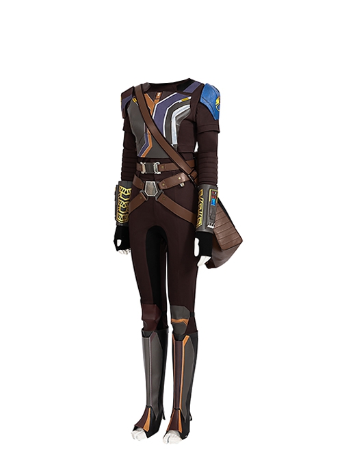 Star Wars Spin-off TV Drama Ahsoka Halloween Cosplay Sabine Wren Costume Set Without Shoes Without Helmet