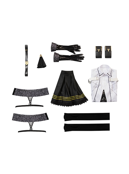 Game Arknights Arturia Halloween Cosplay Costume Full Set