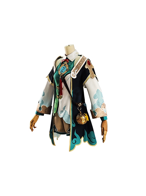 Game Honkai Star Rail HuoHuo Halloween Cosplay Costume Full Set