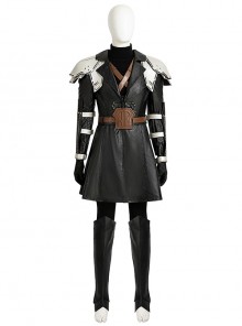 Final Fantasy VII Ever Crisis Juvenile Version Sephiroth Halloween Cosplay Costume Set Without Boots