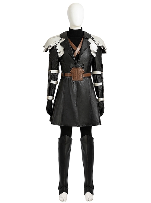 Final Fantasy VII Ever Crisis Juvenile Version Sephiroth Halloween Cosplay Costume Set Without Boots