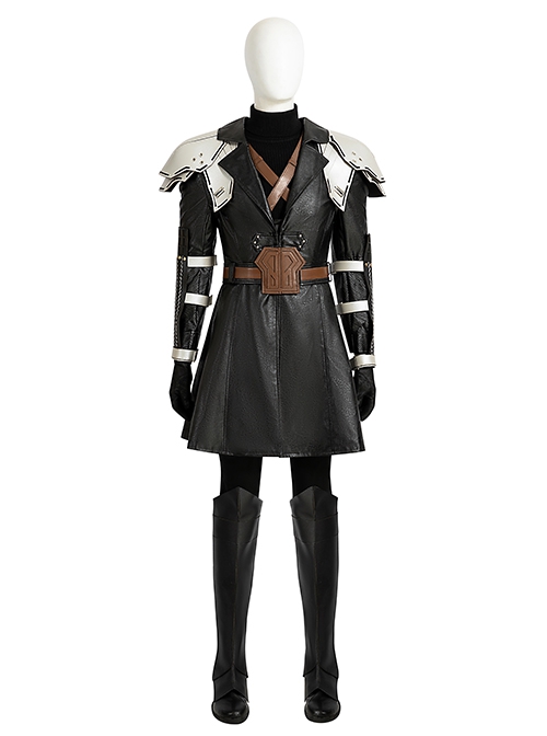 Final Fantasy VII Ever Crisis Juvenile Version Sephiroth Halloween Cosplay Accessories Black Boots
