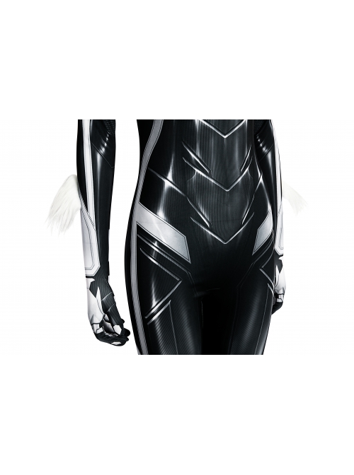 Marvel's Spider-Man 2 Black Cat Felicia Hardy Halloween Cosplay Costume Bodysuit Full Set
