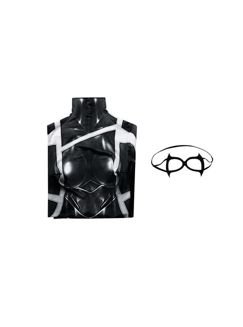 Marvel's Spider-Man 2 Black Cat Felicia Hardy Halloween Cosplay Costume Bodysuit Full Set