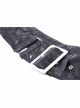 Adjustable Personalized Black PU Leather Practical Waist Bag With Metal Spiked Rivets Decorated Punk Style Rock Belt