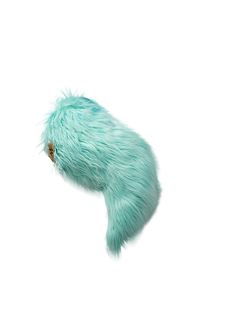 Honkai Star Rail HuoHuo Halloween Cosplay Accessories Green Furry Tail