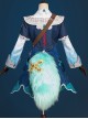 Honkai Star Rail HuoHuo Halloween Cosplay Accessories Green Furry Tail