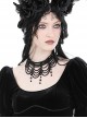 Sexy Black Tassel Clavicle Chain Gothic Pendant Necklace