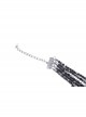 Sexy Black Tassel Clavicle Chain Gothic Pendant Necklace