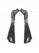 Black Thin Lace And Exquisite Lace Embellished With Gothic Style Long Sleeved Sexy Shawl