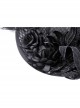 Black Sexy Women's Mesh Three Dimensional Flower Pattern Decorated Gothic Hat