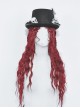 Handsome Black Polyester Brim With White Skull Decoration Punk Style Magic Hat