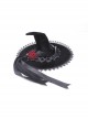 Halloween Black Pointed Top Exquisite Pattern Bound Gothic Style Witch Hat