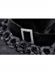 Halloween Black Pointed Top Exquisite Pattern Bound Gothic Style Witch Hat