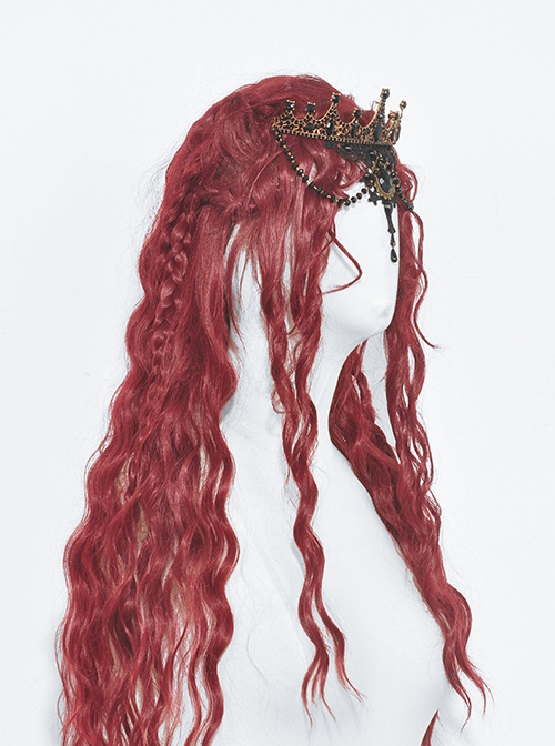 Black Gorgeous Alloy Princess Gothic Style Crown Headdress