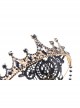 Black Gorgeous Alloy Princess Gothic Style Crown Headdress