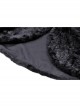 Black Plush Woven Bear Ears And Metal Buckle On The Chest Lolita Hooded Cape