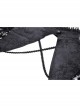 Retro Black Woven Patchwork Lace Long Sleeved Gothic See Through Cape