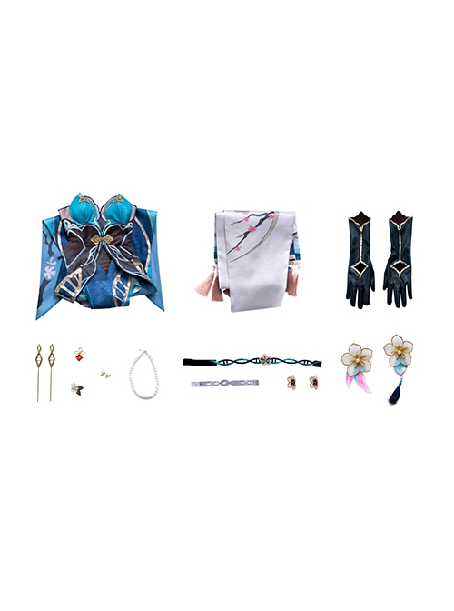 Game Honkai Star Rail Ruan Mel Halloween Cosplay Costume Full Set