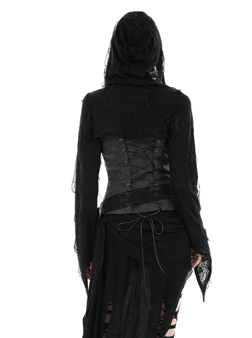 Personalized Distressed Woven Gothic Hooded Devil Cloak