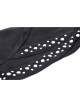 Black Simple Woven With Metal Dots On Both Sides Of The Chest Punk Style Long Sleeved Cape