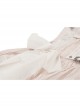 Asymmetrical White Printed Tie Dye With Adjustable Straps Punk Style Lace Dress