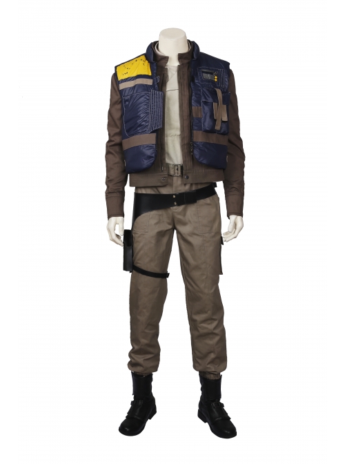 Rogue One A Star Wars Story Cassian Andor Halloween Cosplay Costume Brown Trousers