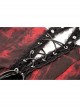 Sexy Lace Suspender Black And Red Tie Dyed Adjustable Strap Punk Style Rock Dress