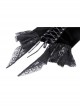 Black Vintage Court Velvet Strappy Gothic Corset