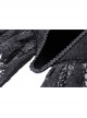 Black Vintage Court Velvet Strappy Gothic Corset
