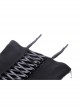 Personalized Black And Red Front And Back Cross Tie Waist Faux Leather Belt Decoration Gothic Spiked Corset